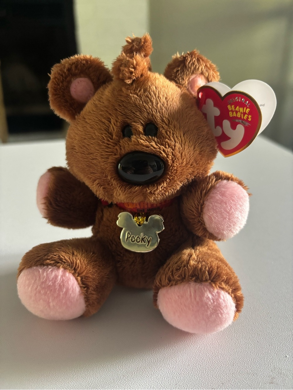 TY Beanie Babies Pooky Bear Garfield The Movie Plush 6” w/ Tags EUC